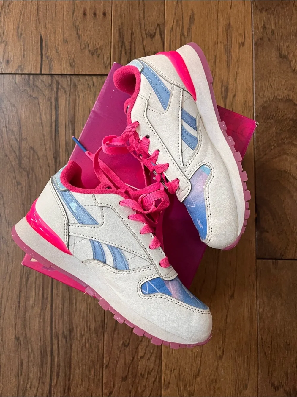 Reebok My Little Pony Zipp Kids Pink and Blue Sneakers - size 11